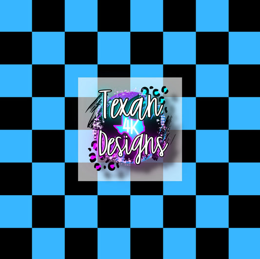 blue and black checkered seamless - DIGITAL PNG